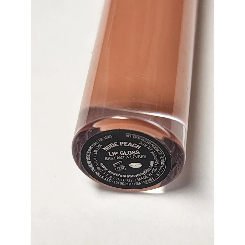 ABH Anastasia Beverly Hills Lip Gloss Nude Peach Full Size NWOB